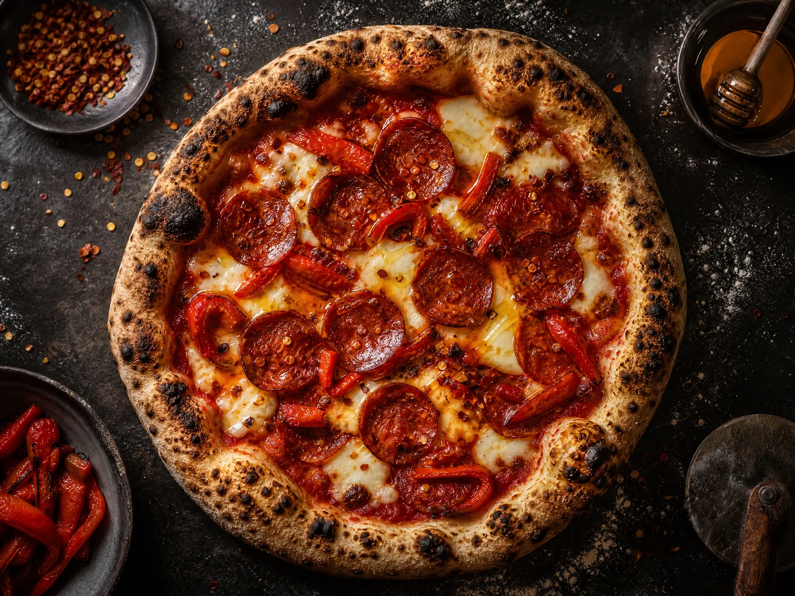 Diavola acılı pizza