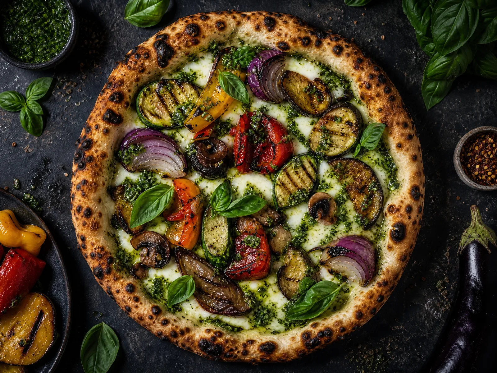 Sebzeli pizza